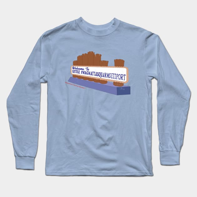 Simpsons Beach Town Long Sleeve T-Shirt by _kellyfurman